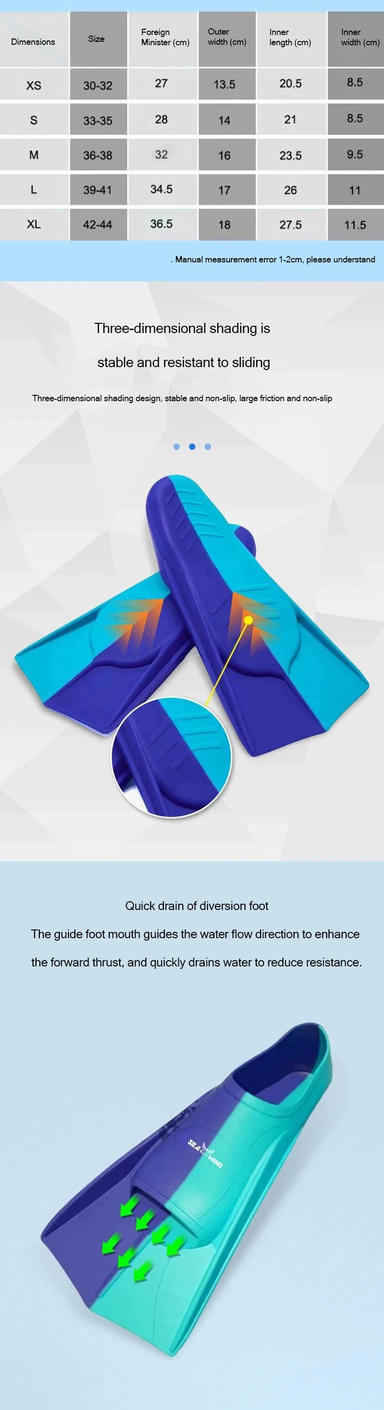 Silicone Short Flippers