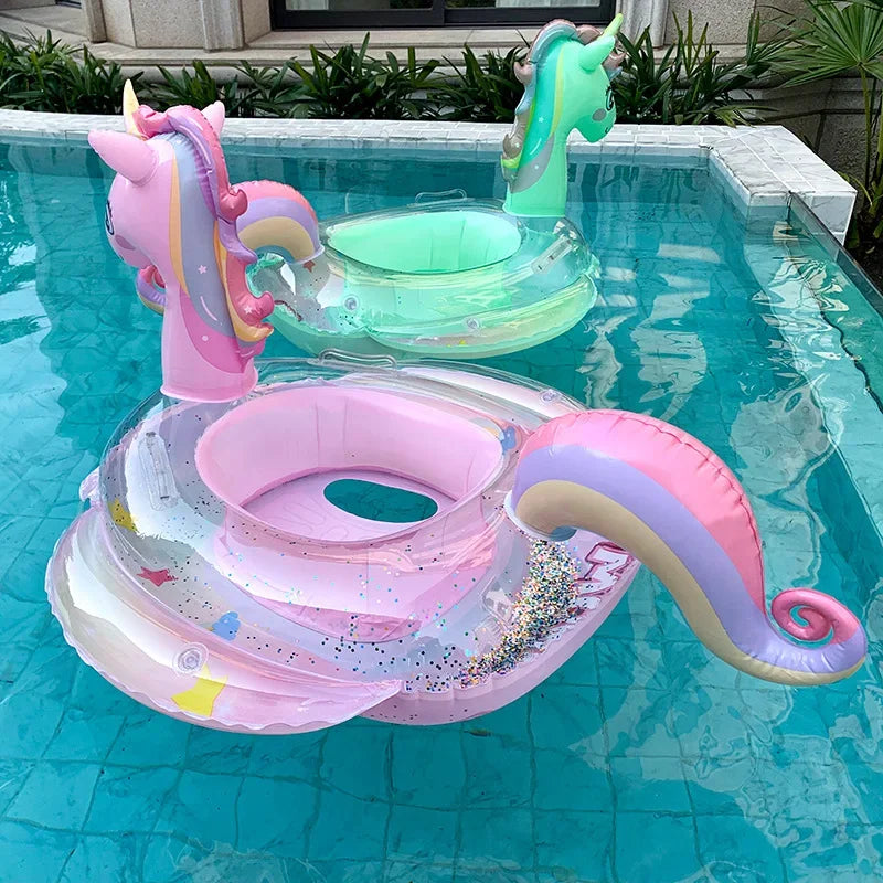 Inflatable unicorn float