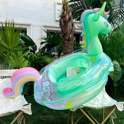 Inflatable unicorn float