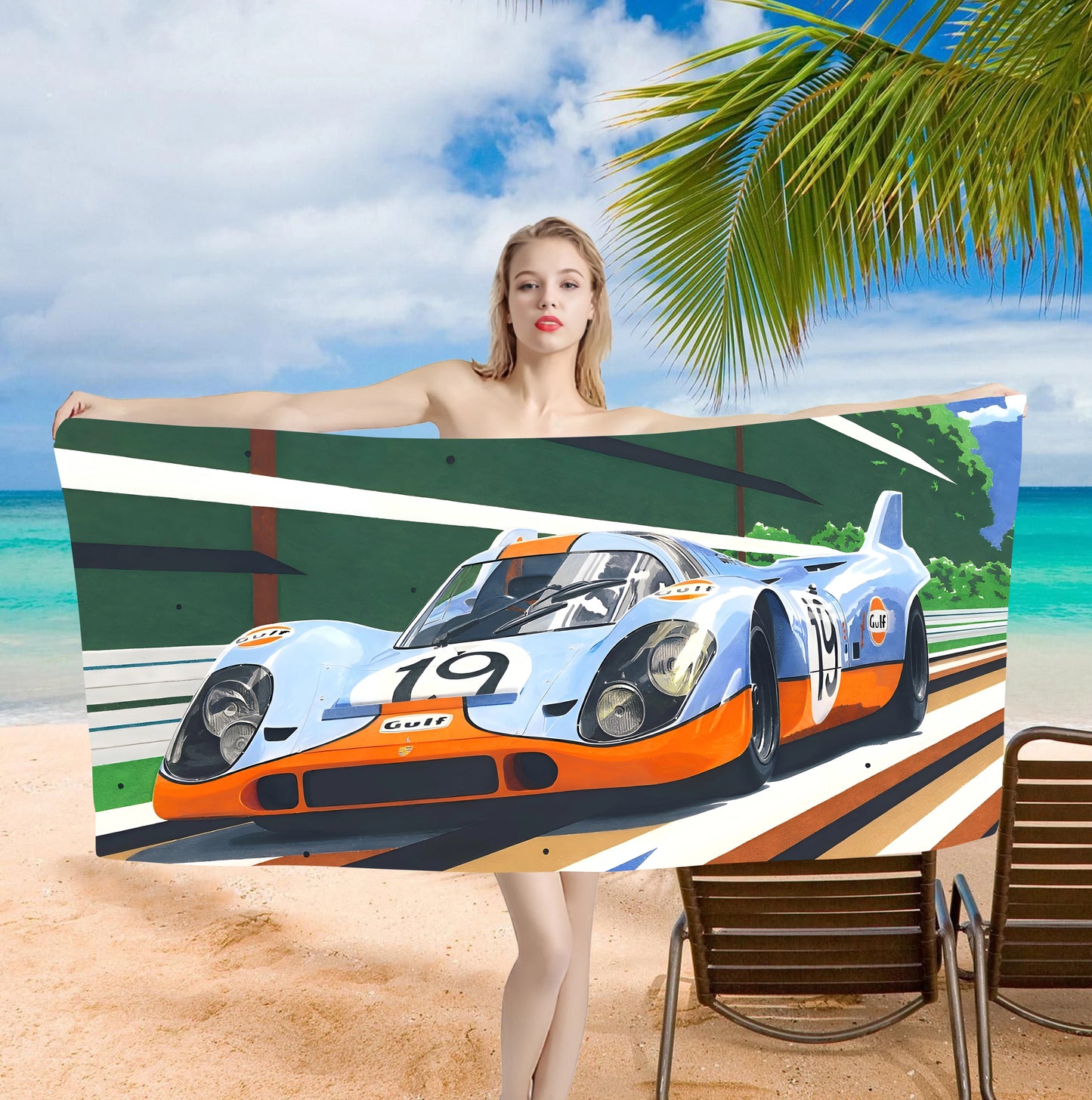 Racing Beach Towels