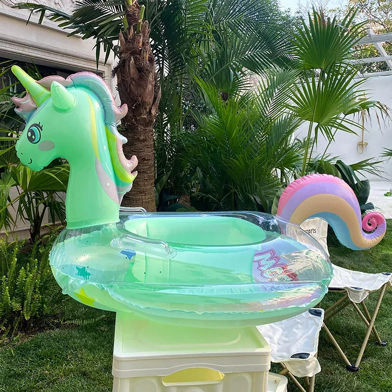 Inflatable unicorn float
