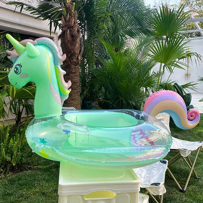 Inflatable unicorn float